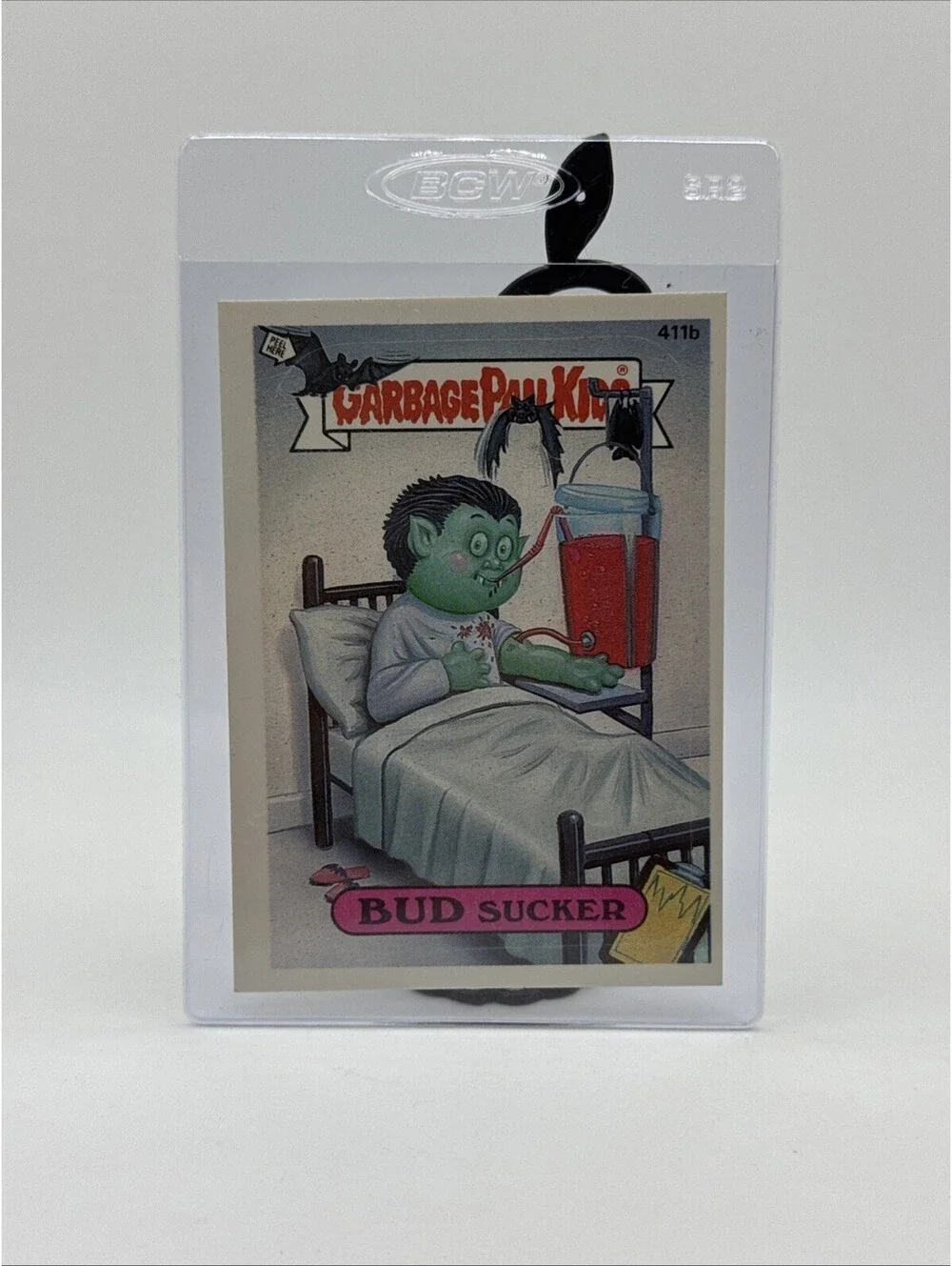 Vintage 1987 Bud Sucker Garbage Pails Kids - 411b Topps
